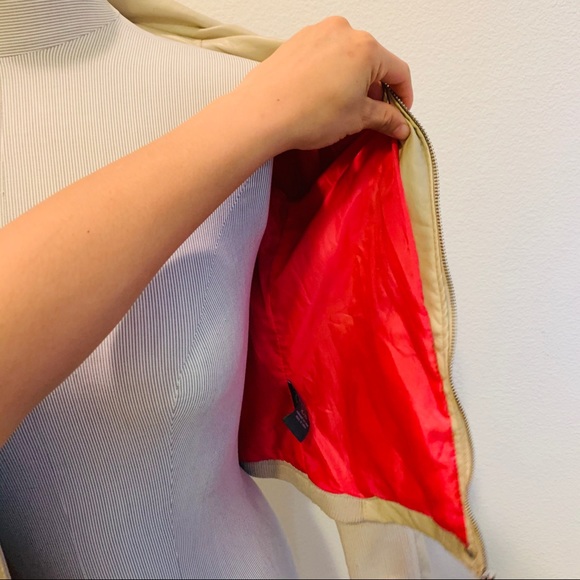 SUZY SHIER 🤩 LEATHER JACKET XS-S ZIPPER CUTE - Picture 5 of 8